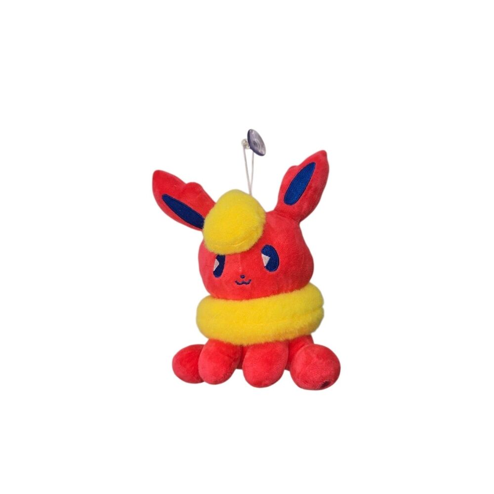 Pokemon Flareon Plush 9" H Stuffed Animal with Hanging Suction Cup